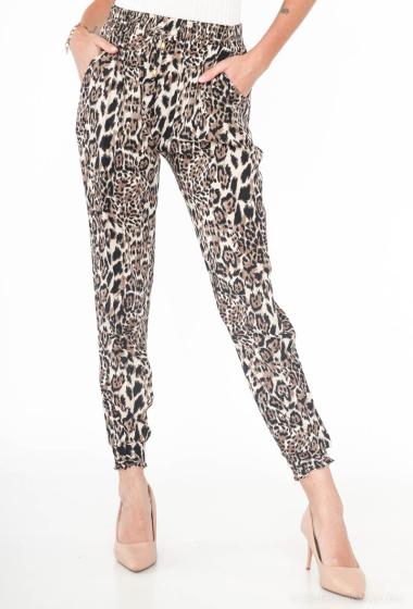 Flowing printed trousers