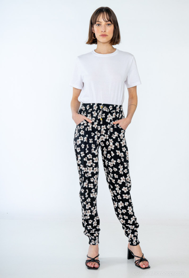 Grossiste Rosa Fashion - Pantalon imprimé à fleurs