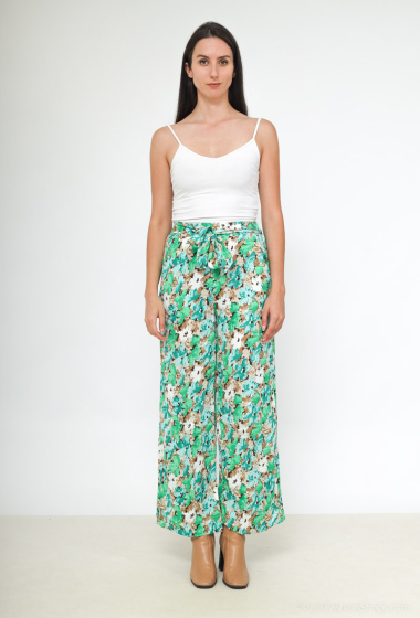 Wholesaler Rosa Fashion - Tropical print wide-leg pants