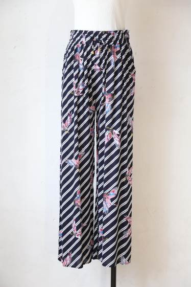 Grossiste Rosa Fashion - Pantalon large imprimé