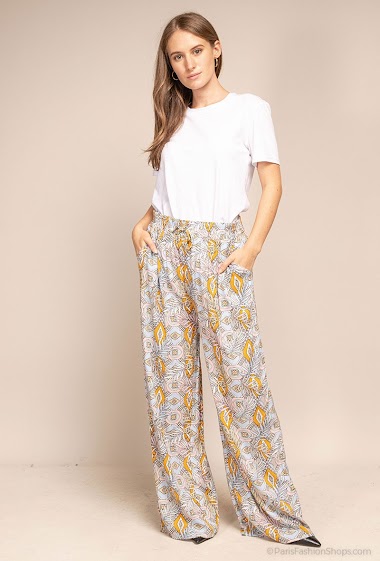 Mayorista Rosa Fashion - Pantalón ancho con estampado