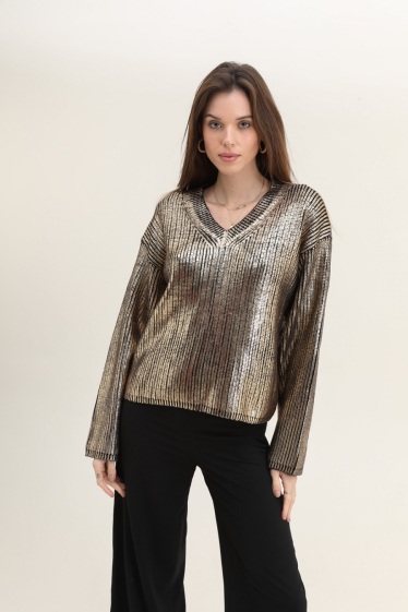 Wholesaler Rosa Fashion - Shiny sweater