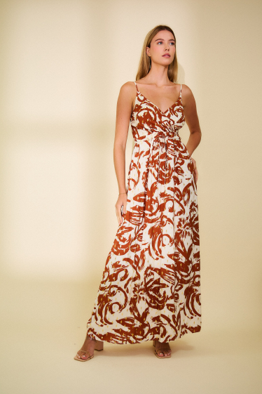 Wholesaler Rosa Fashion - Printed wrap dress