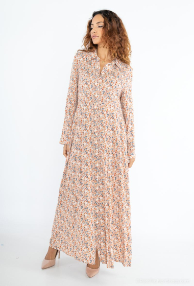 Grossiste Rosa Fashion - Robe chemise à imprimé fleurs