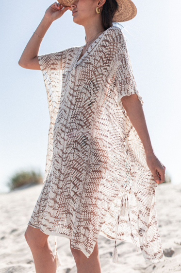 Mayorista Rosa Fashion Crochet - Vestido de playa