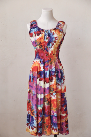 Wholesaler Rosa Fashion - Printed summer dress
