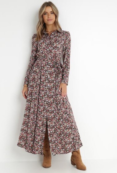 Wholesaler Rosa Fashion - Flower print maxi dress