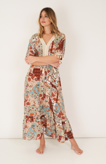 Wholesaler Rosa Fashion - Maxi printed dress