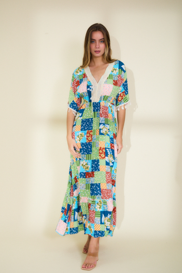 Wholesaler Rosa Fashion - Maxi printed dress