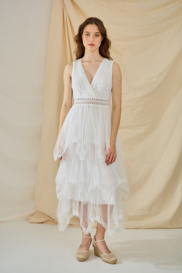 Wholesaler Rosa Fashion - Long tulle dress