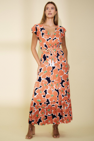 Wholesaler Rosa Fashion - Long printed dress