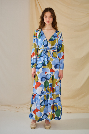 Wholesaler Rosa Fashion - Long printed dress