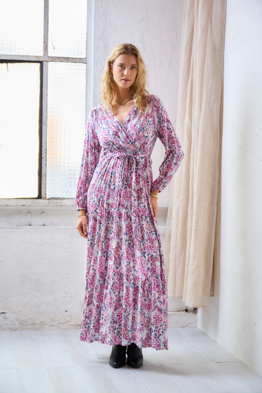 Wholesaler Rosa Fashion - Long printed dress