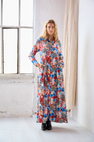 Wholesaler Rosa Fashion - Printed maxi dress