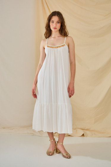 Wholesaler Rosa Fashion - Plain dress with straps