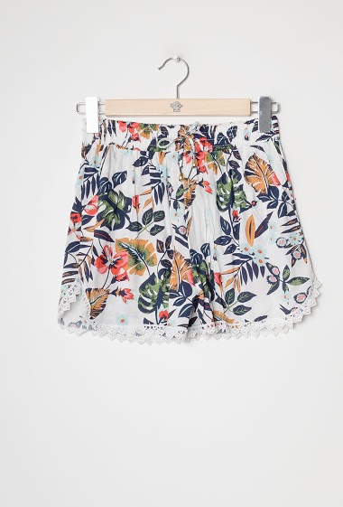 Großhändler Rosa Fashion - Shorts mit Blumenprint