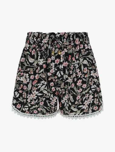 Großhändler Rosa Fashion - Shorts mit tropischem Print