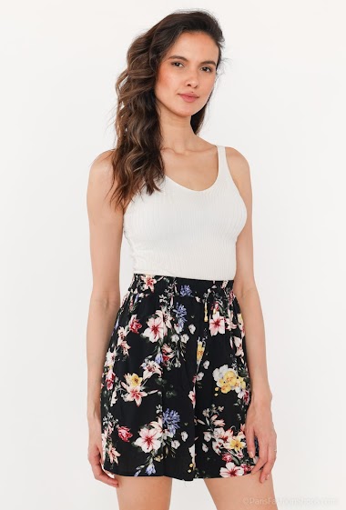 Großhändler Rosa Fashion - Shorts mit Blumendruck