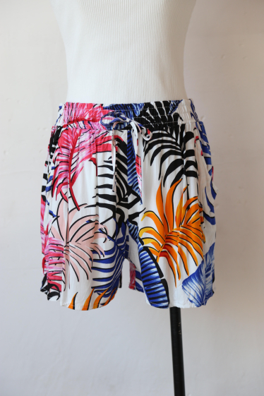 Großhändler Rosa Fashion - Tropische Shorts