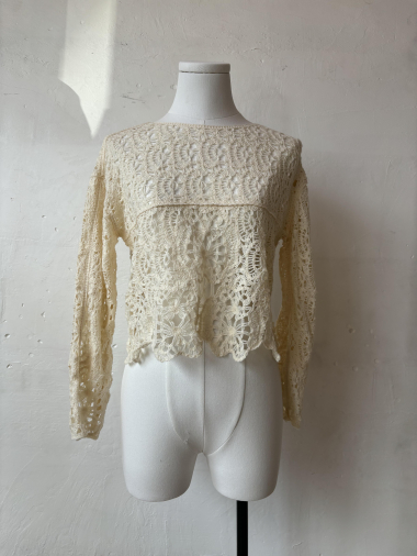Mayorista Rosa Fashion Crochet - Top en croché