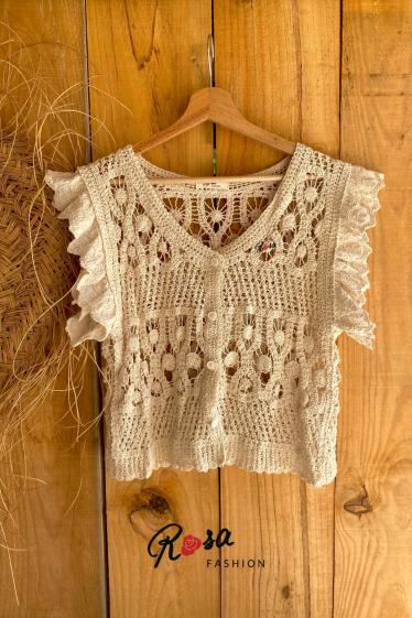 Wholesaler Rosa Fashion Crochet - Crochet top