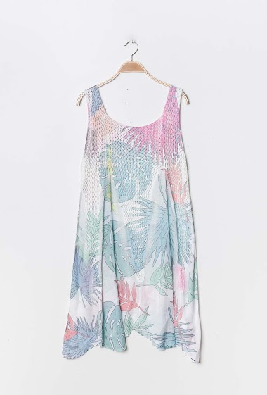 Wholesaler Rosa Fashion - Tunic in tie dye with crochet