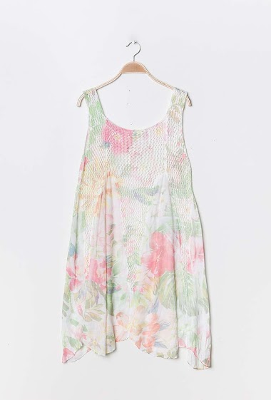 Wholesaler Rosa Fashion - Tunic in tie dye with crochet