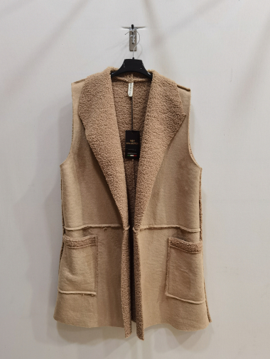 Wholesaler ROSEMARY COLLECTION - Sleeveless coat with pockets