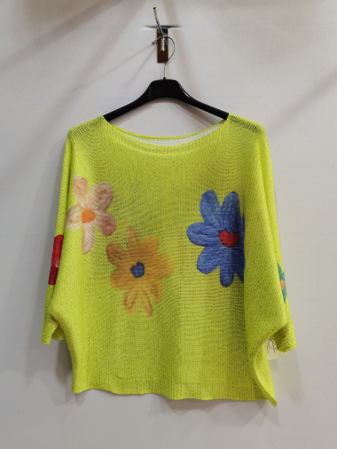 Wholesaler ROSEMARY COLLECTION - Full printed sweater. One size 40/42