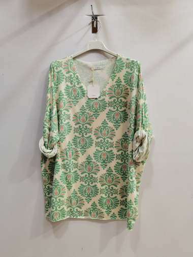 Wholesaler ROSEMARY COLLECTION - Printed sweater. One size 44/46