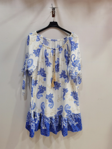 Wholesaler ROSEMARY COLLECTION - Short printed dress. TU 42/44
