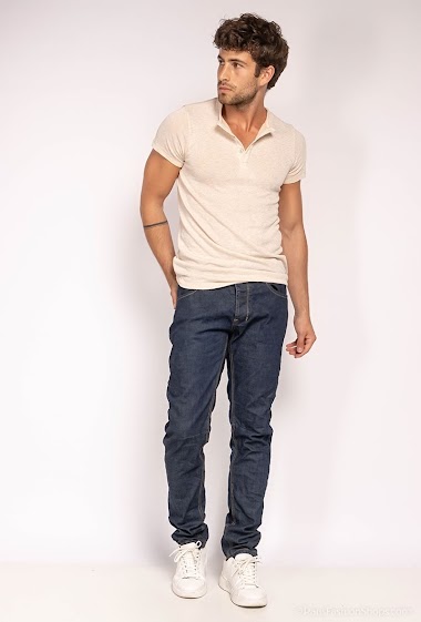 Großhändler ROSS CARRA - Verasity Rohblaue Slim-Fit-Jeans