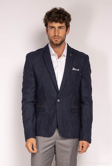Wholesaler ROSS CARRA - Navy Blue Slim Fit Jacket