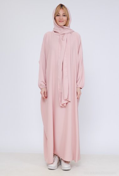 Grossistes Rosy Days - Abaya avec foulard