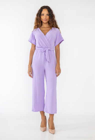 Wholesaler Rosy Days - Tie belt kimono effect jumpsuit