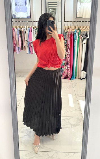 Wholesaler Rosy Days - Long satin skirt