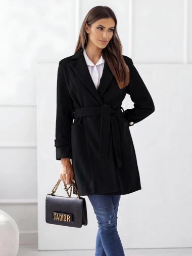 Wholesaler Rosy Days - Chic coat with buttons