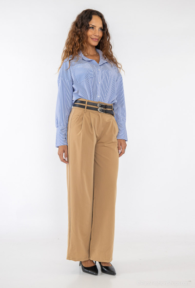Wholesaler Rosy Days - Wide pants with double belts