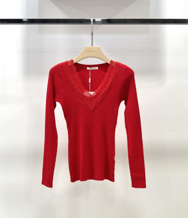 Wholesaler Rosy Days - Lace sweater
