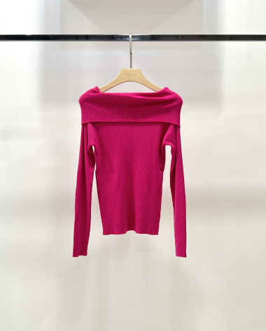 Wholesaler Rosy Days - Off Shoulder Sweater Dress