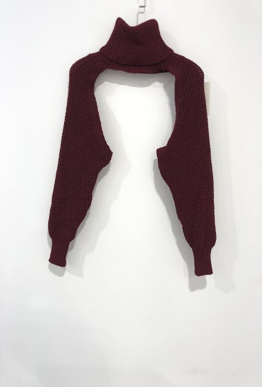 Wholesaler Rosy Days - Feminine polo neck sweater