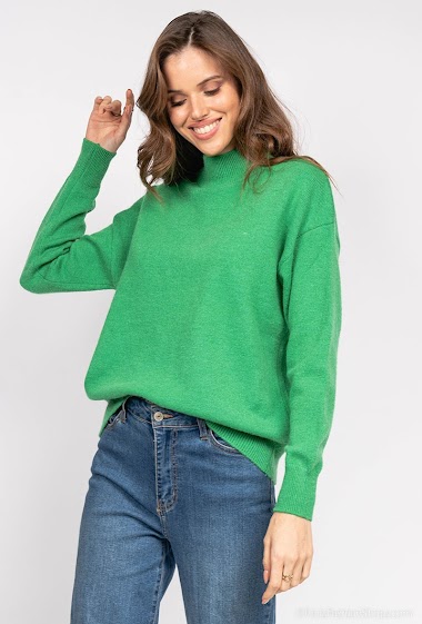 Wholesaler Rosy Days - High neck knit sweater