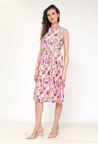 Wholesaler Rosy Days - Pleated floral dress