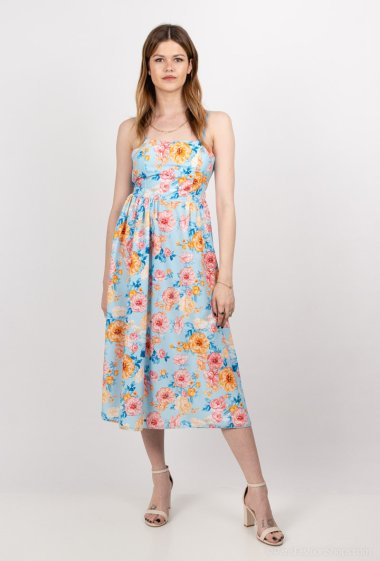 Wholesaler Rosy Days - 2in1 strapless floral dress