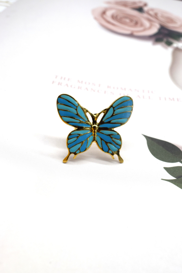 Wholesaler Rouge Bonbons - Stainless steel butterfly ring