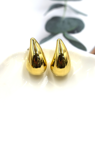Wholesaler Rouge Bonbons - Stainless steel drop earrings 2.5cm