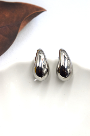 Wholesaler Rouge Bonbons - Stainless steel drop earrings 2cm