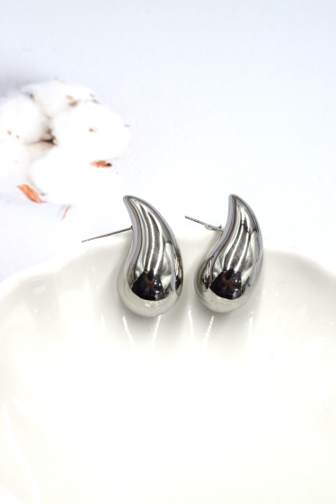 Wholesaler Rouge Bonbons - Stainless steel drop earrings 3cm