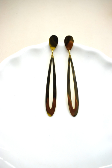 Wholesaler Rouge Bonbons - Stainless steel drop earrings