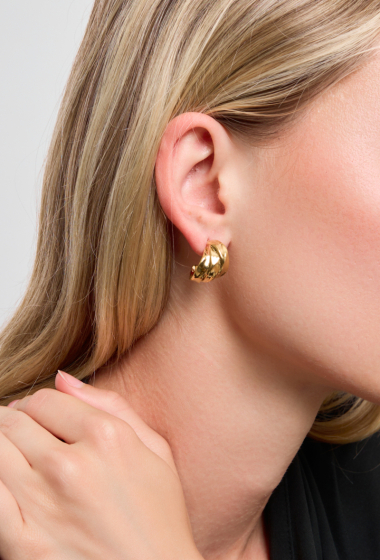 Wholesaler Rouge Bonbons - Irregular stainless steel earrings